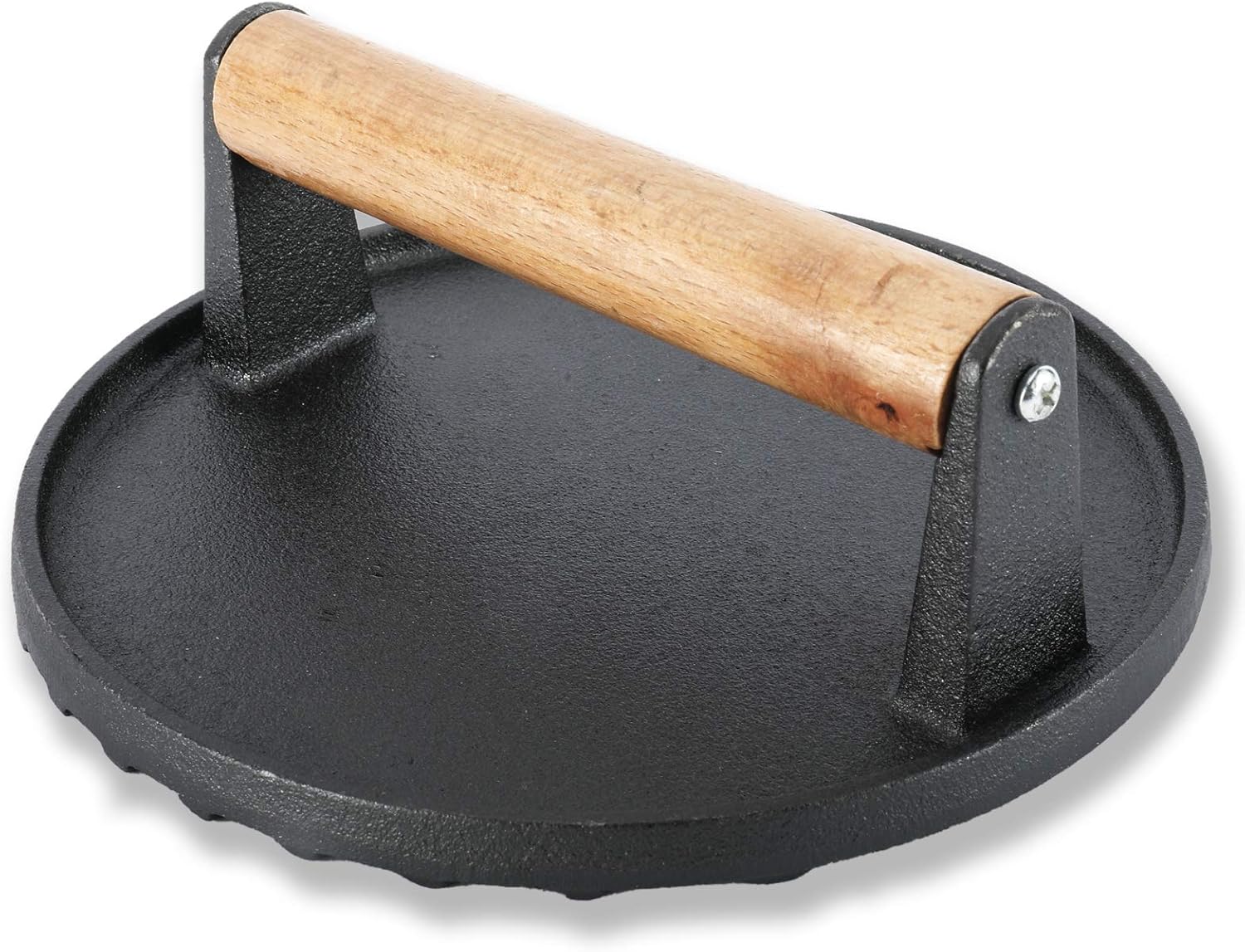 Yaesport Cast Iron Grill/Bacon Press Heavy Duty Meat Press with Wood Handle