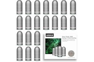 ACEDAYS Gaming Finger Sleeves,100% Visible Silver Fibers,Just Right Pressure/Breathable/Sweatproof, Upgrade Gaming Gloves for