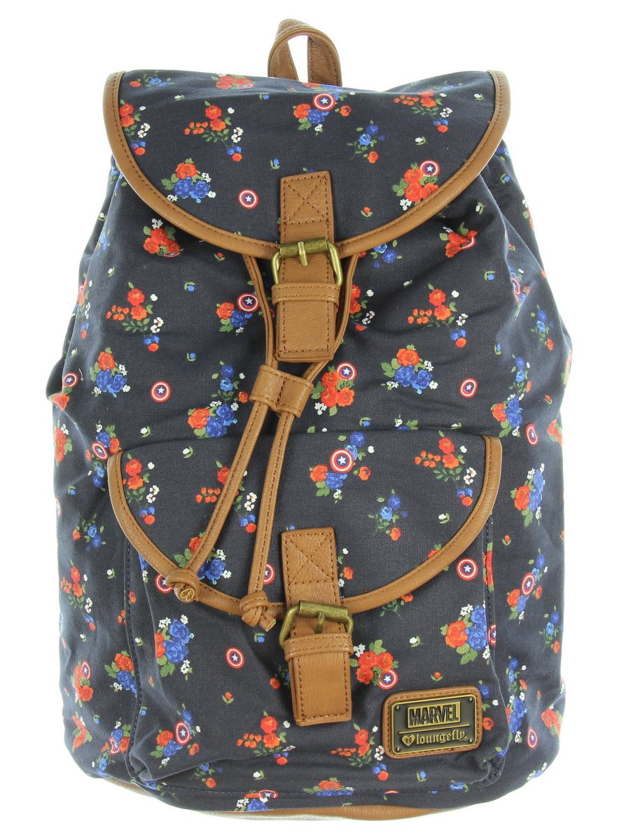 captain america canvas backpack