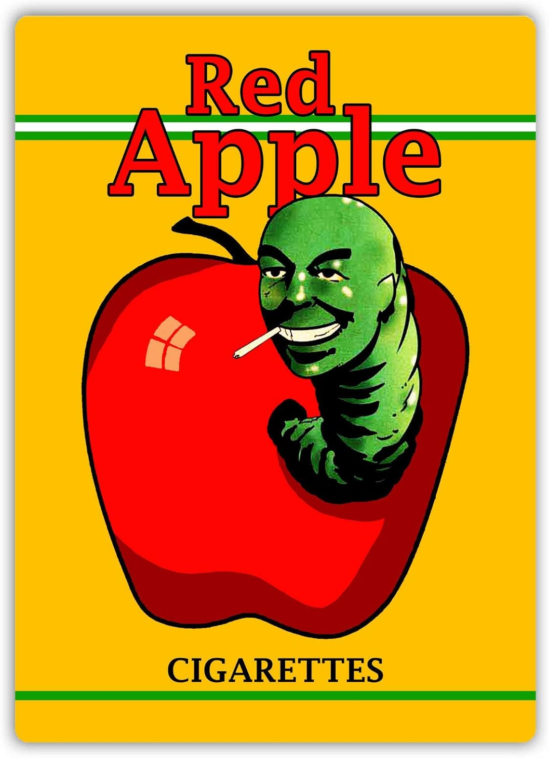 Hunnry Red Apple Cigarettes Poster Metall Blechschilder Retro ...