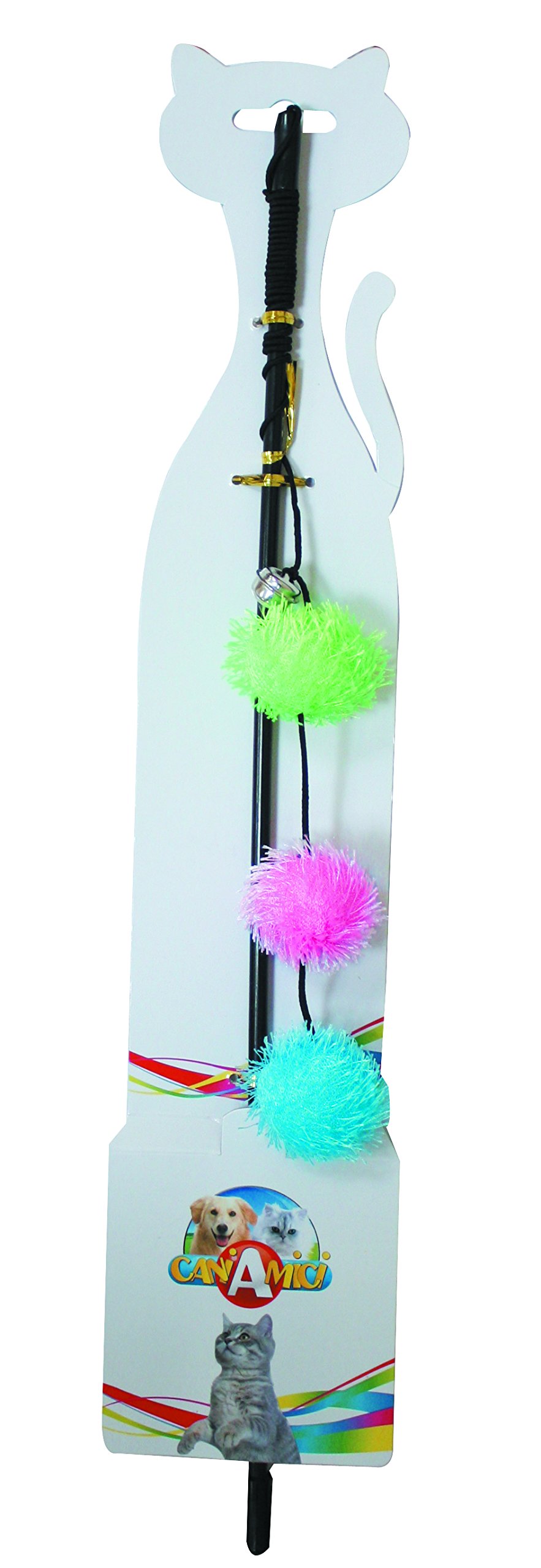 CROCI Cat Toy Stick with Ponpon