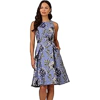 Amazon.com: Adrianna Papell Women's Crinkle Foil Wrap Dress | Long Sleeve  Short Dress with Metallic Floral Pattern & Soft Waist Draping 4 Teal  Sapphire/Gold : Clothing, Shoes & Jewelry