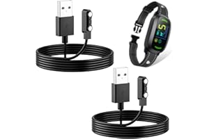 TXWLLIU 2-Pack Charger Replacement for FAFAFROG Dog Bark Collar, Magnetic Charging Cable, Black