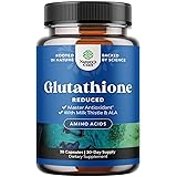 Reduced Glutathione Supplement with Milk Thistle