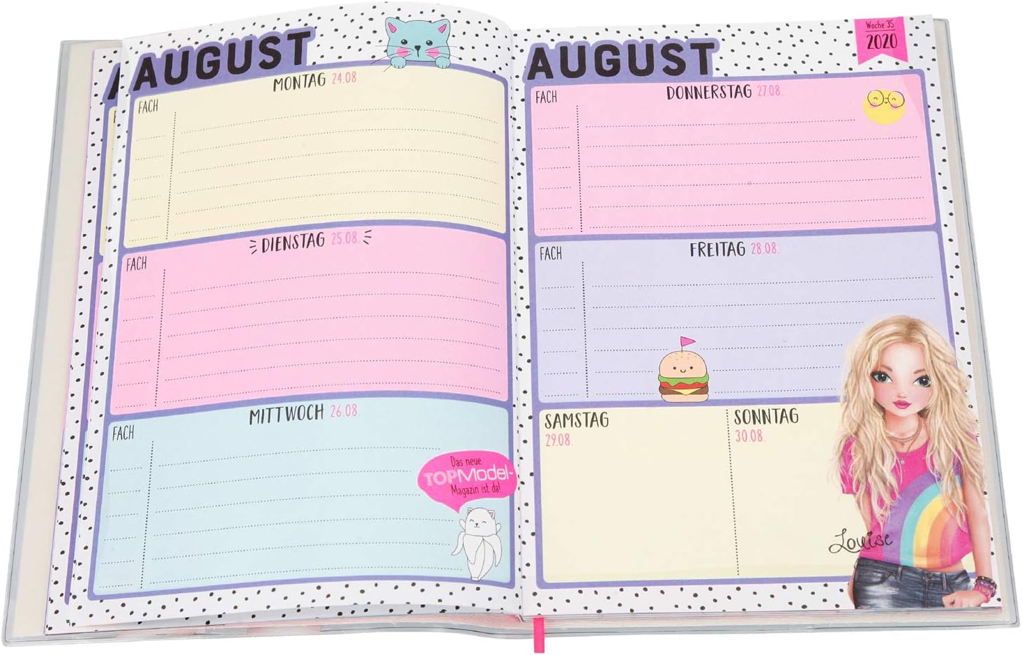Depesche 11083 school planner TOPModel 2020/21, pink, Mehrfarbig - Image 4