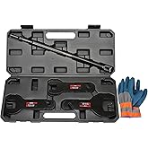 GEAROLL 43300 Pneumatic Fan Clutch Wrench, 8PCS Fan Clutch Removal Tool Kit Compatible with Ford/GM/Chrysler/Jeep