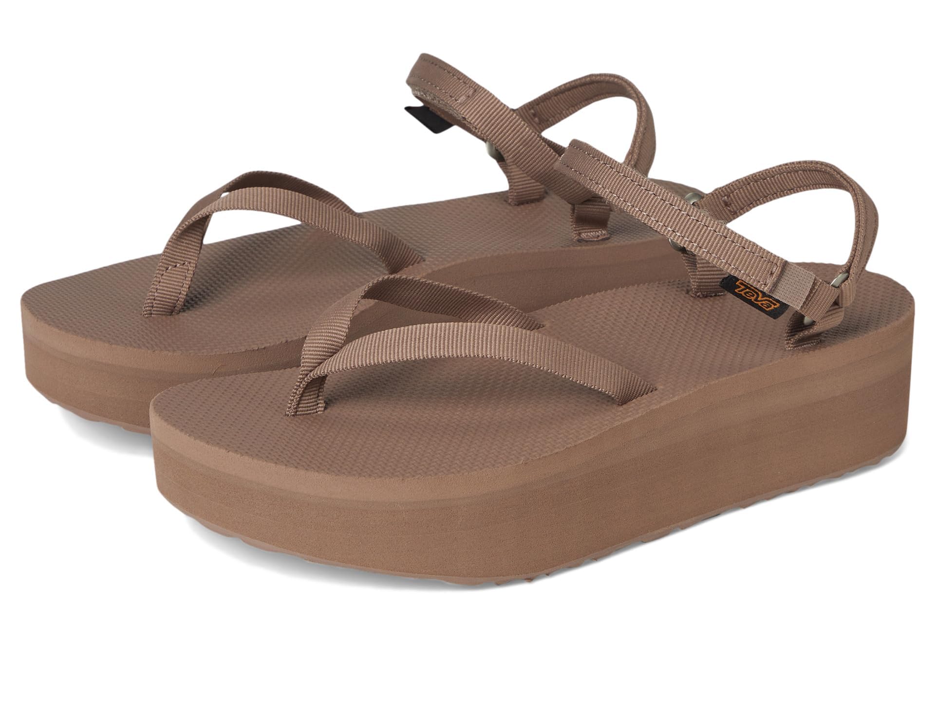 Teva Women's Flatform Sandal Slim, Caribou, 11
