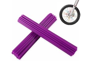 PPXIONG Spoke Skins Spoke Covers: 8-21 inch Rims Protector & Decoration for Dirt Bike | Bike | Bicycle | Wheelchair | Motorcycle - 72Pcs