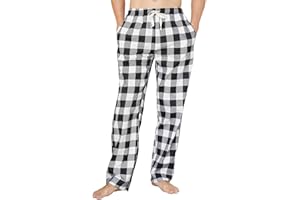 HiddenValor Mens Plaid Cotton Pajama Lounge Pants