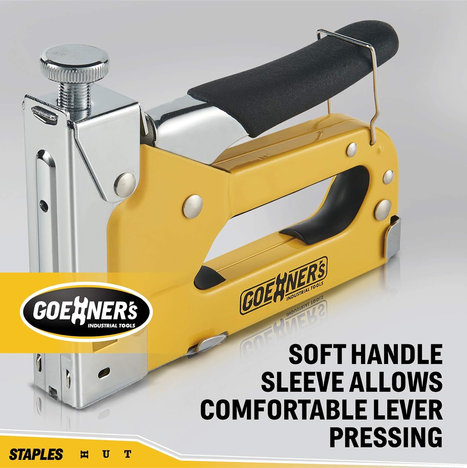GOEHNER’s Staple Gun with Staples, Heavy Duty Stapler 3 in 1 with 3000 Staples for Upholstery, Wood, DIY Fixing (Staple Gun + 3000PCS Staples + Remover) : Office Products
