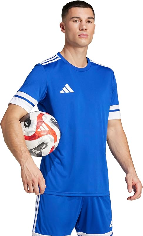 adidas Camisola Masculina SQUADRA25 Manga Curta, Royal Blue/White, L — foto 7 de 7