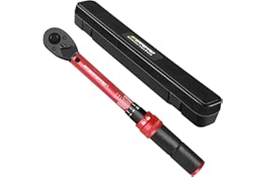 ATsafepro 1/4" Torque Wrench (20-240 in-lb / 2.3-27.1 Nm) -Dual Scale, 72-Tooth Ratchet, ±3% Pre-Calibrated Accuracy, Suitable for Bike & Bicycle Maintenance