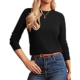 GRACE KARIN Women Cashmere Sweater Crew Neck Merino Wool Soft Pullover Layer Dressy Casual 2026 Spring with Socks