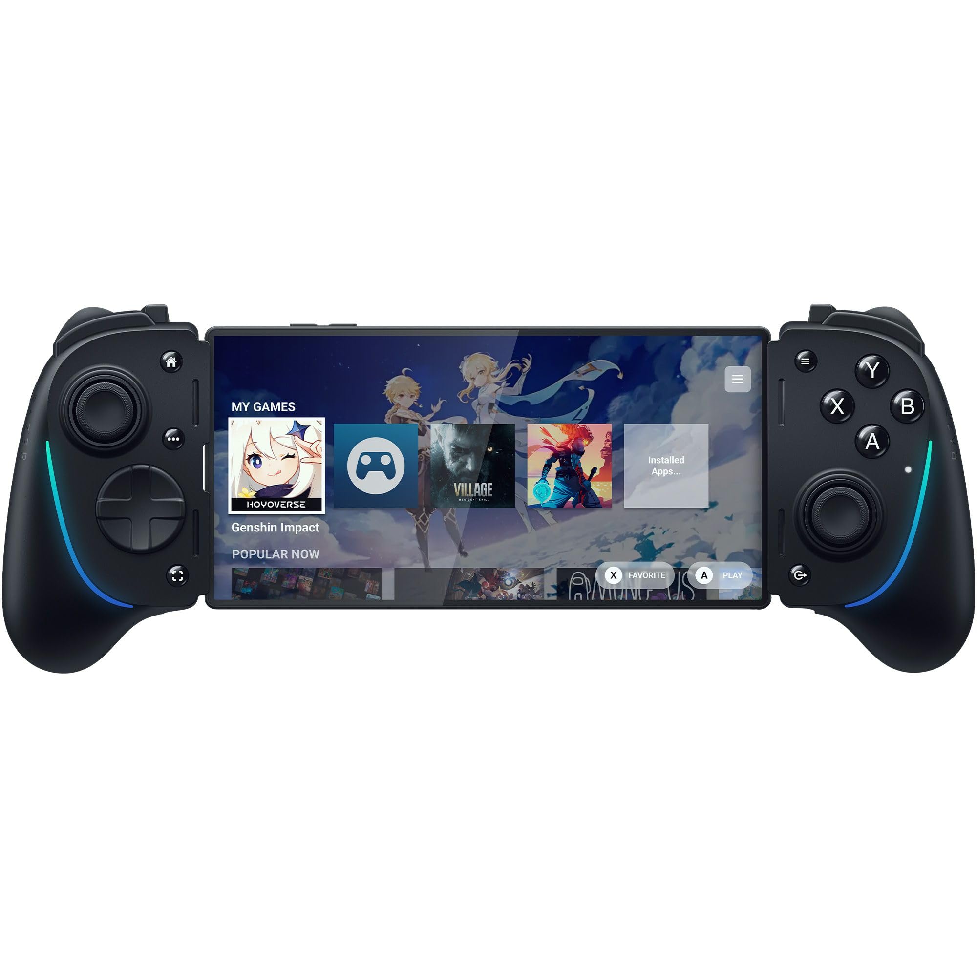 Razer Kishi Ultra Gaming Controller for Android, iPhone 15 & 16 Series, iPad Mini A17 Pro & 6 (USB C): Pro Controls - Ergonomic Grip - Stream PC, Xbox, PS5 Games on Mobile, Phone, Tablet - Chroma RGB