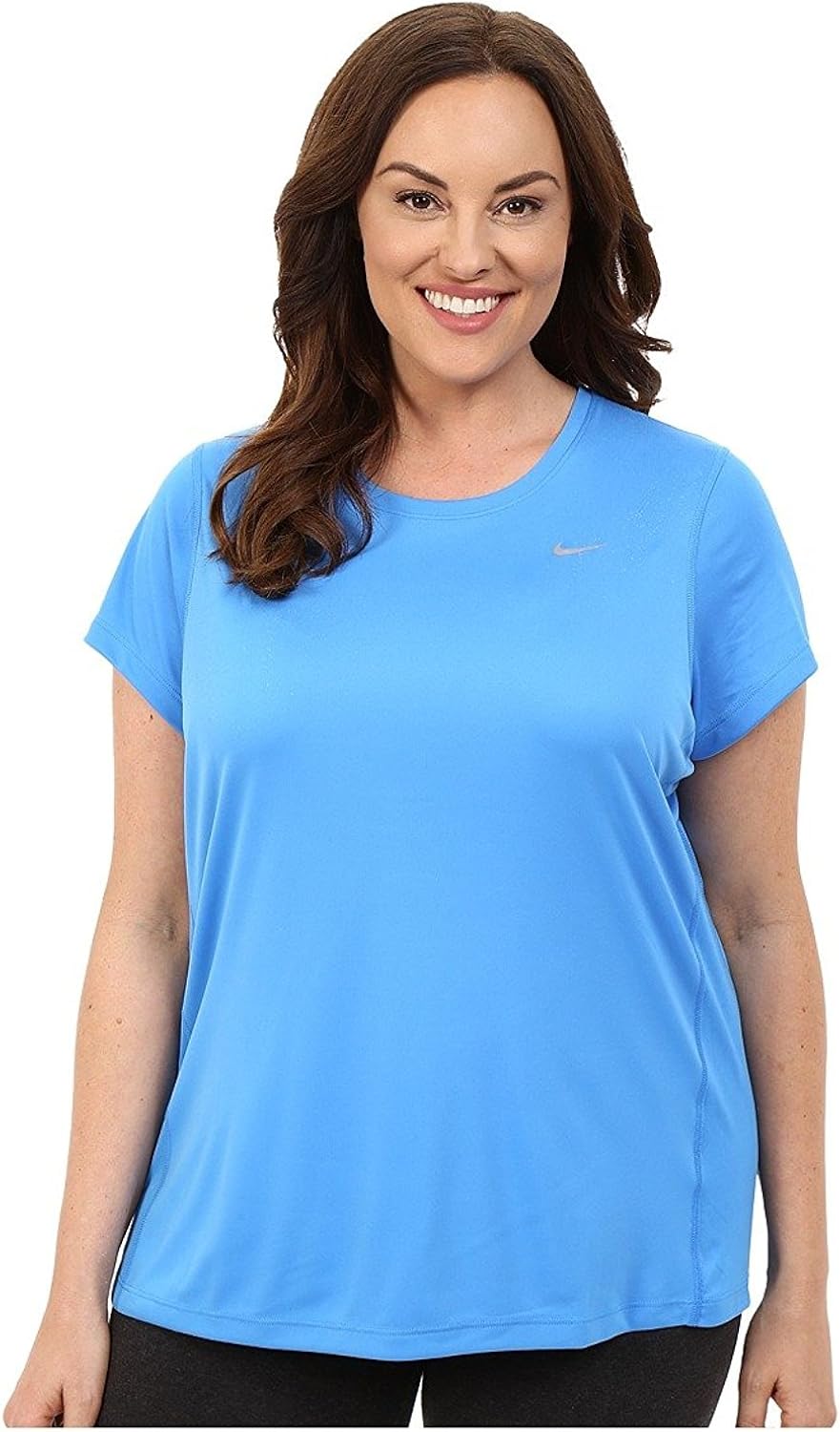 light blue nike miler t shirt