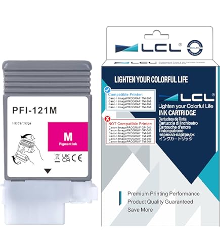 Amazon.com: Canon PFI-121M Magenta Ink Tank 130ml for TM-350, TM