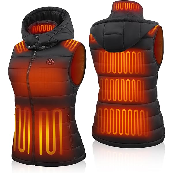 4 Zones Chauffantes Avec Batterie 10000mAh Veste Hiver 4