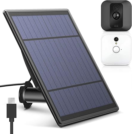 Myriann Solar Panel For Blink Xt Xt 2 Security Camera Wall Mount Outdoor Weather Proof Solar Power Charging Panel For Blink Xt Xt 2 Home Security