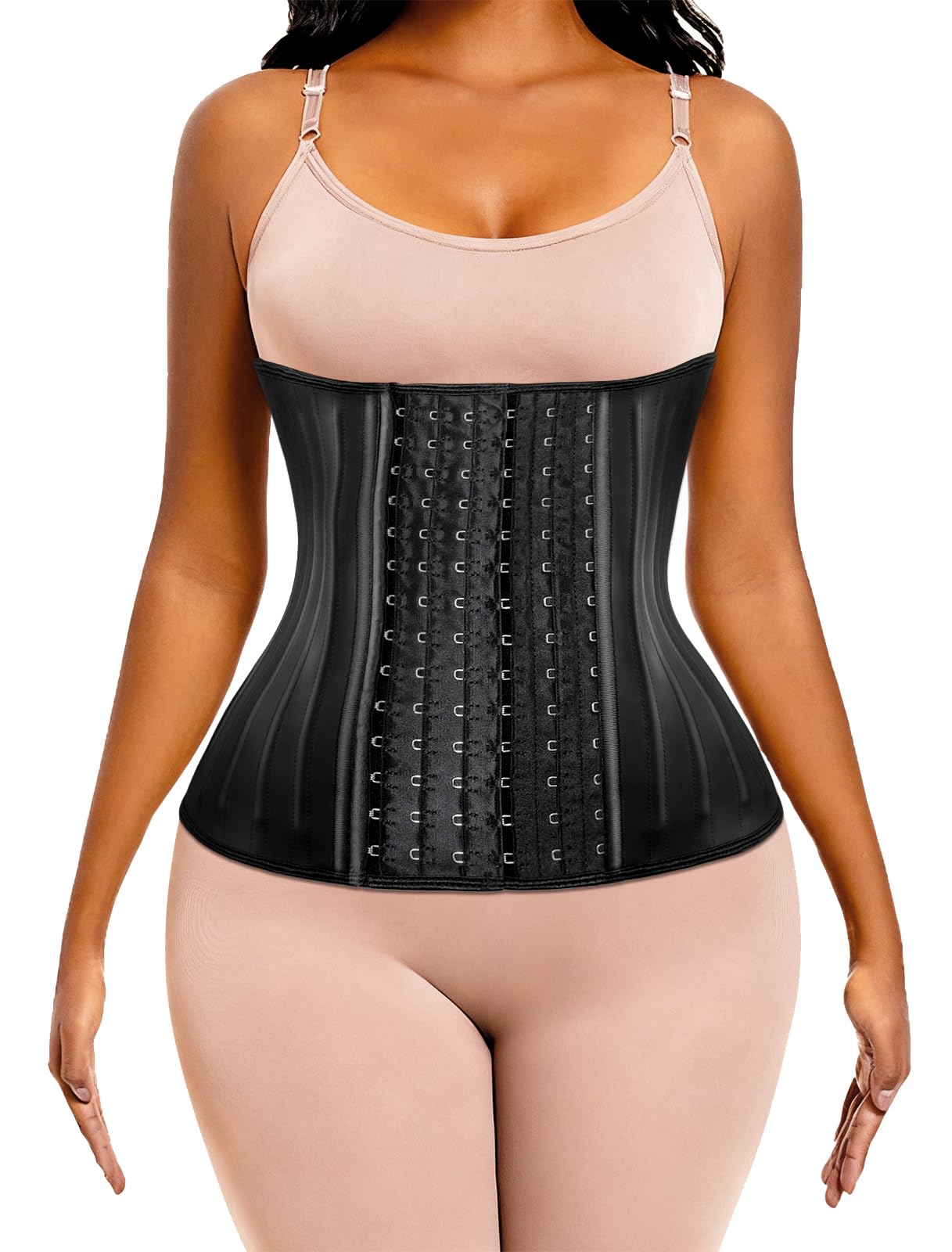 Photo 1 of ECOWALSON Waist Trainer for Women - 9/25 Steel Bones & Additional Extender Cincher Corset for Hourglass body Shaper