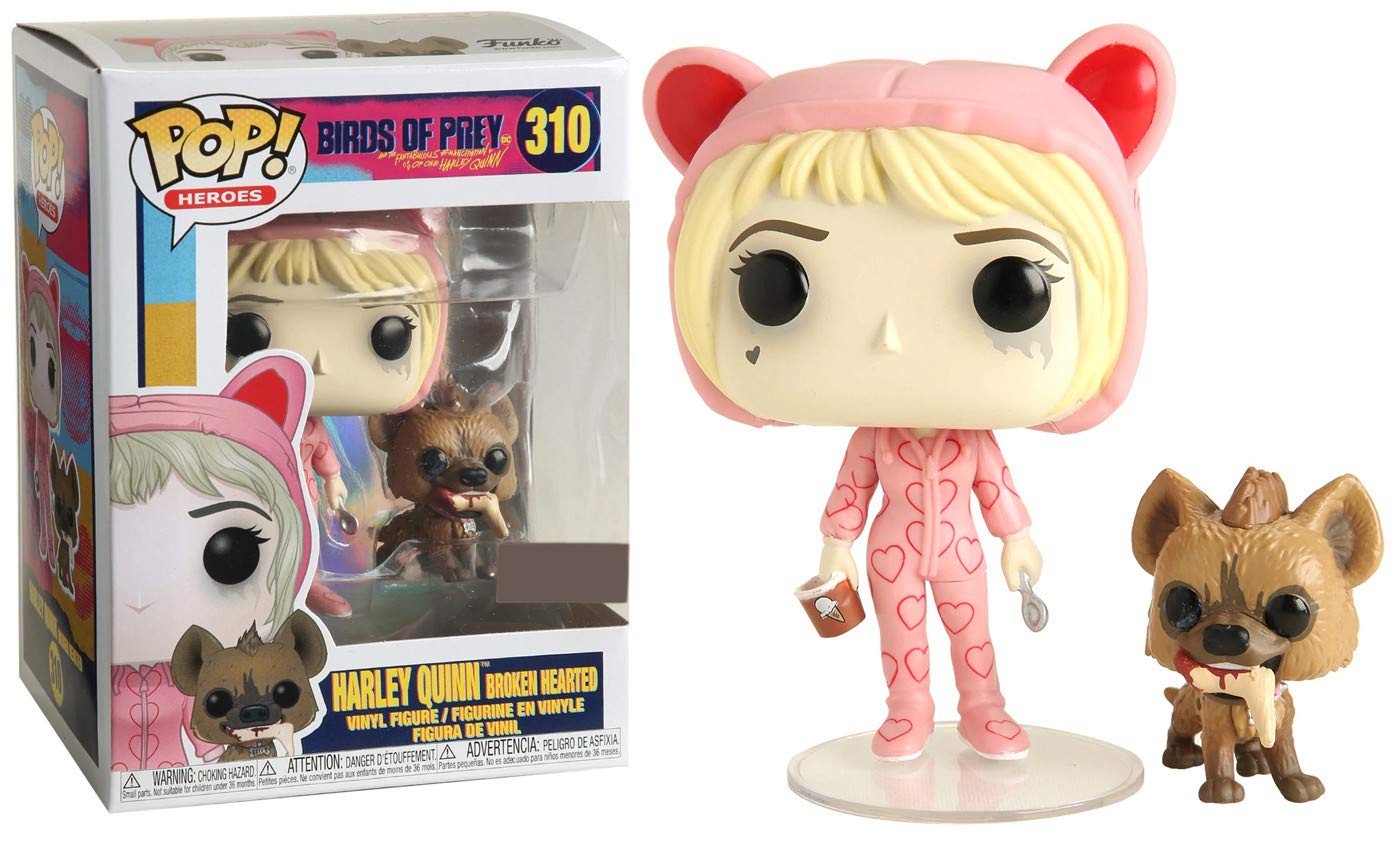 Funko POP Heroes FU44371: Birds of Prey Harley Quinn [Broken Hearted] #310 Exclusive - Multicoloured