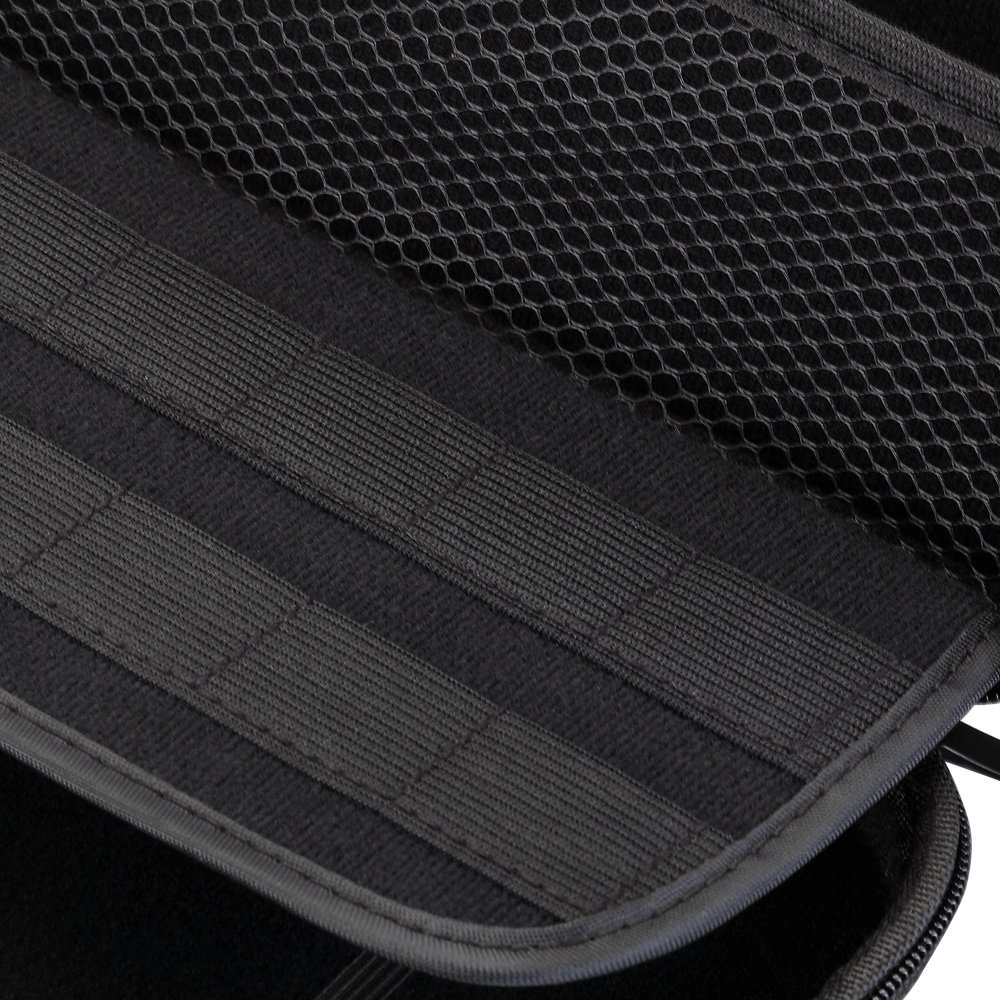 Vorida Case Compatible for Nintendo Switch, Carrying Travel Case Protective 14 Game Storage Slots & 9H Tempered Glass Screen Protector & Joy Con Grips Caps with Carrying Strap, Black