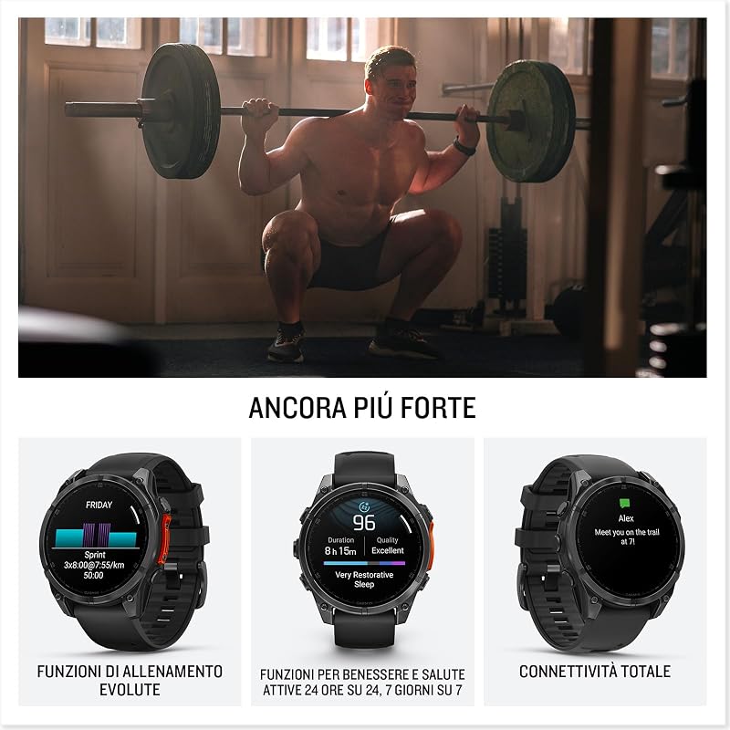 fēnix 8, 47mm, Smartwatch GPS Premium Multisport, Slate Grey