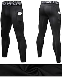 MACHLAB Men's Moisture Wicking Compression Pants