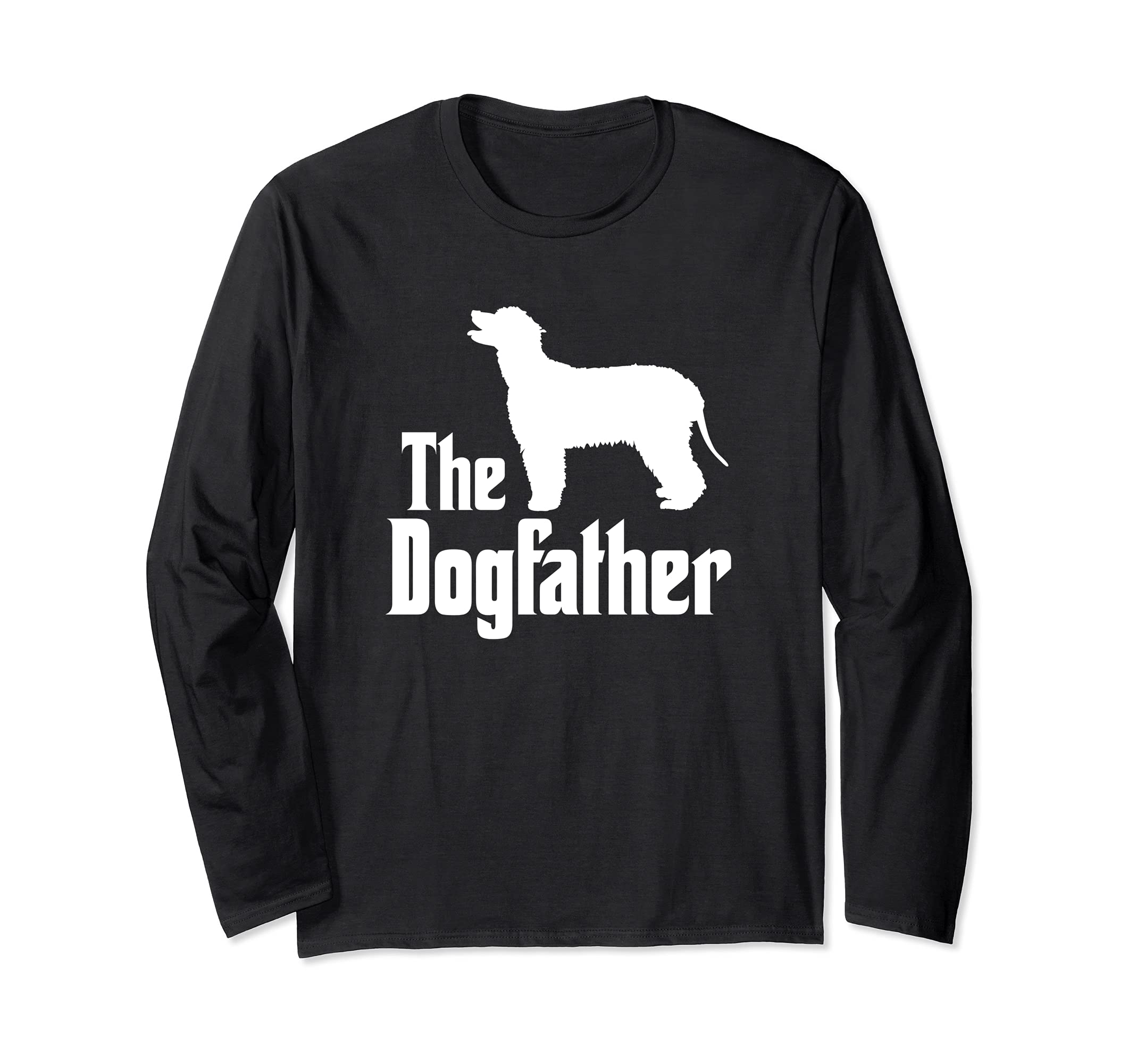 The Dogfather - funny dog gift, funny Irish Water Spaniel Long Sleeve T-Shirt