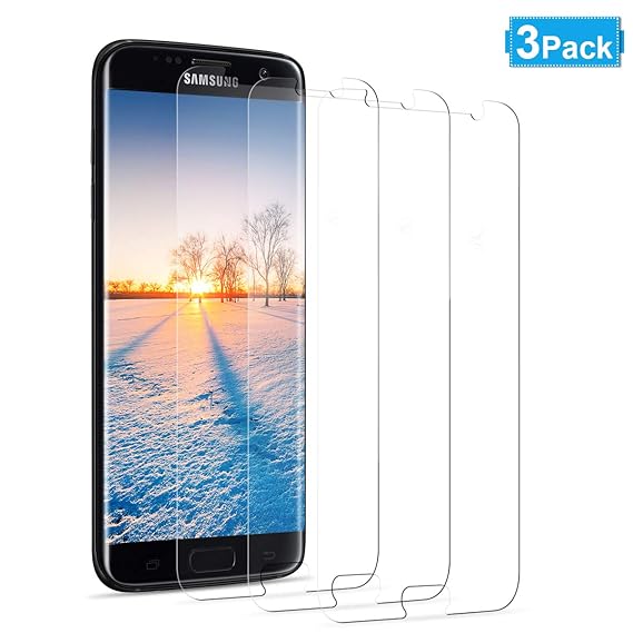 NONZERS [3 Stück] Panzerglas Schutzfolie kompatibel für Samsung Galaxy S7, Anti-Kratzen