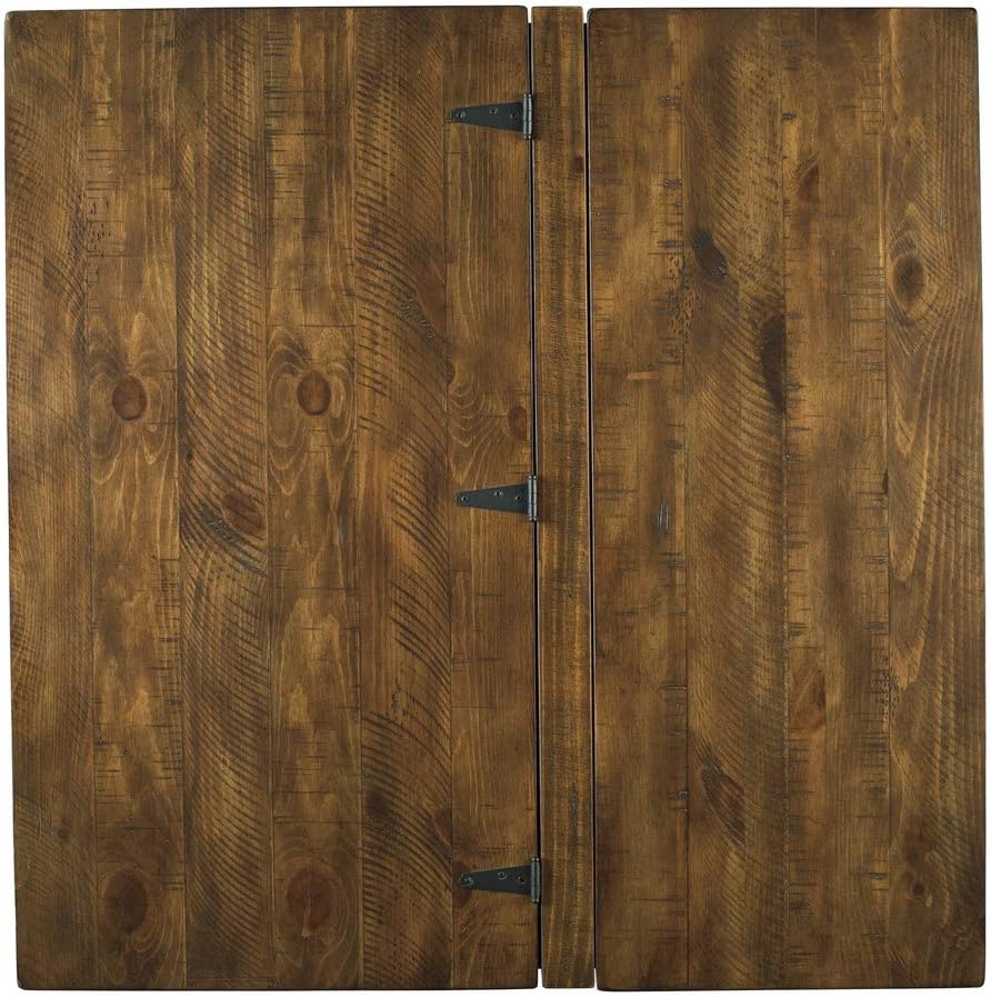 Signature Design by Ashley Valebeck Square Lift Top Cocktail Table Black/Brown: Kitchen & Dining