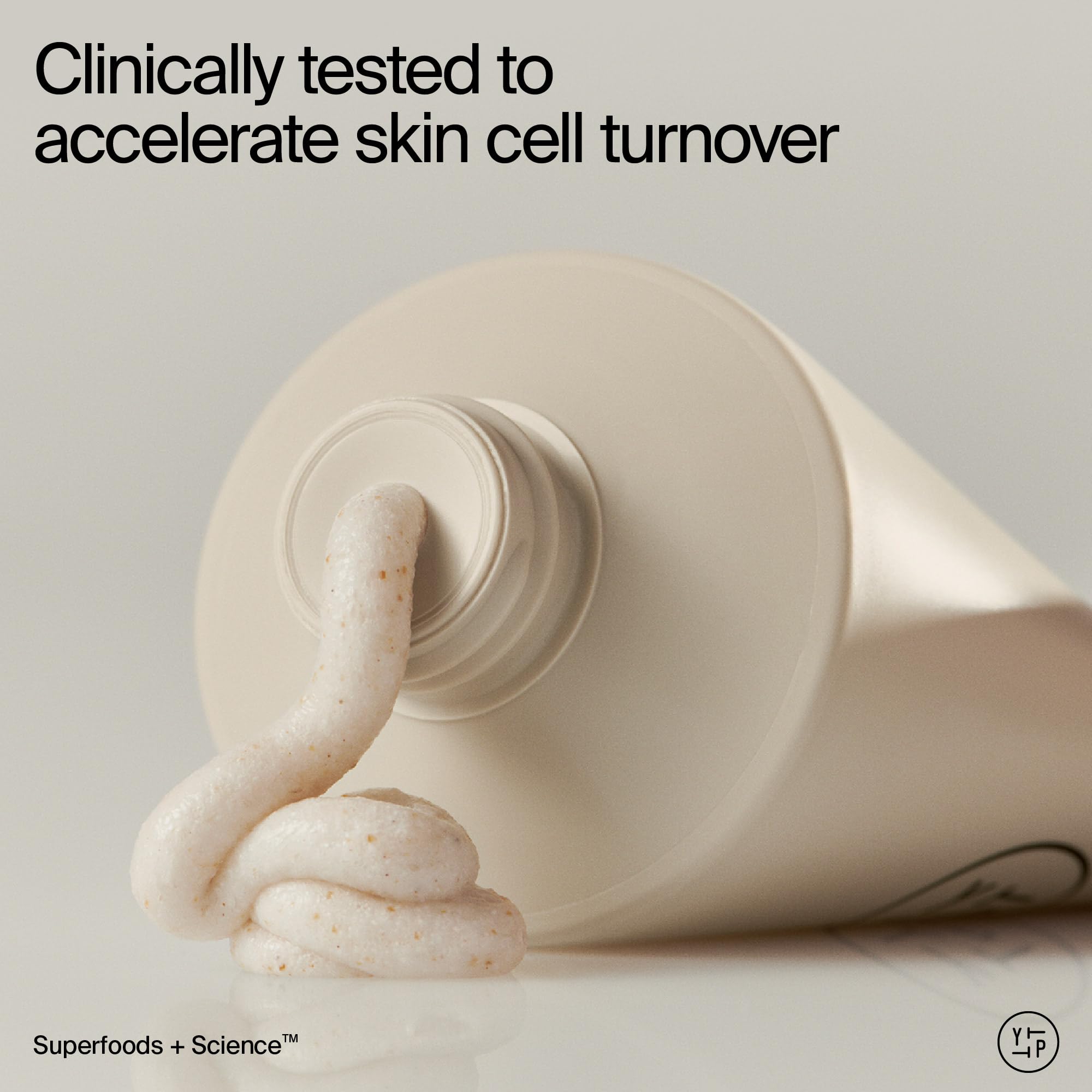 Youth To The People 10% AHA + Yerba Mate Smoothing Energy Body Scrub (8 fl oz), Exfoliates Rough Texture + Dry Skin, Suitable for Sensitive + Keratosis Pilaris Skin, Vegan