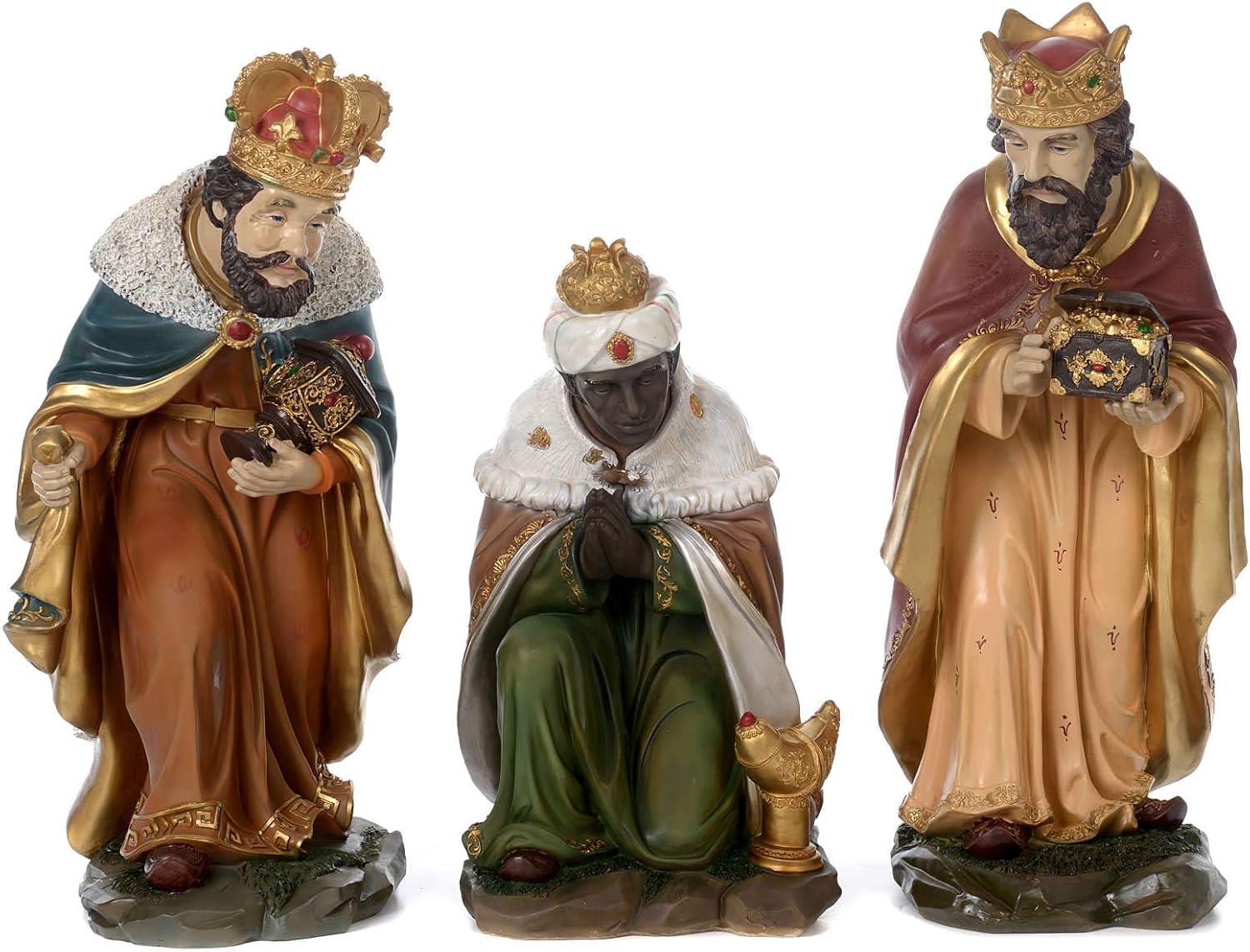 Holyart The Three Wise Men Statue in Resin for 60 cm Nativity Scene Home & Kitchen