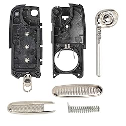 Keyecu Flip Remote Key Shell Case Fob 3 Button for