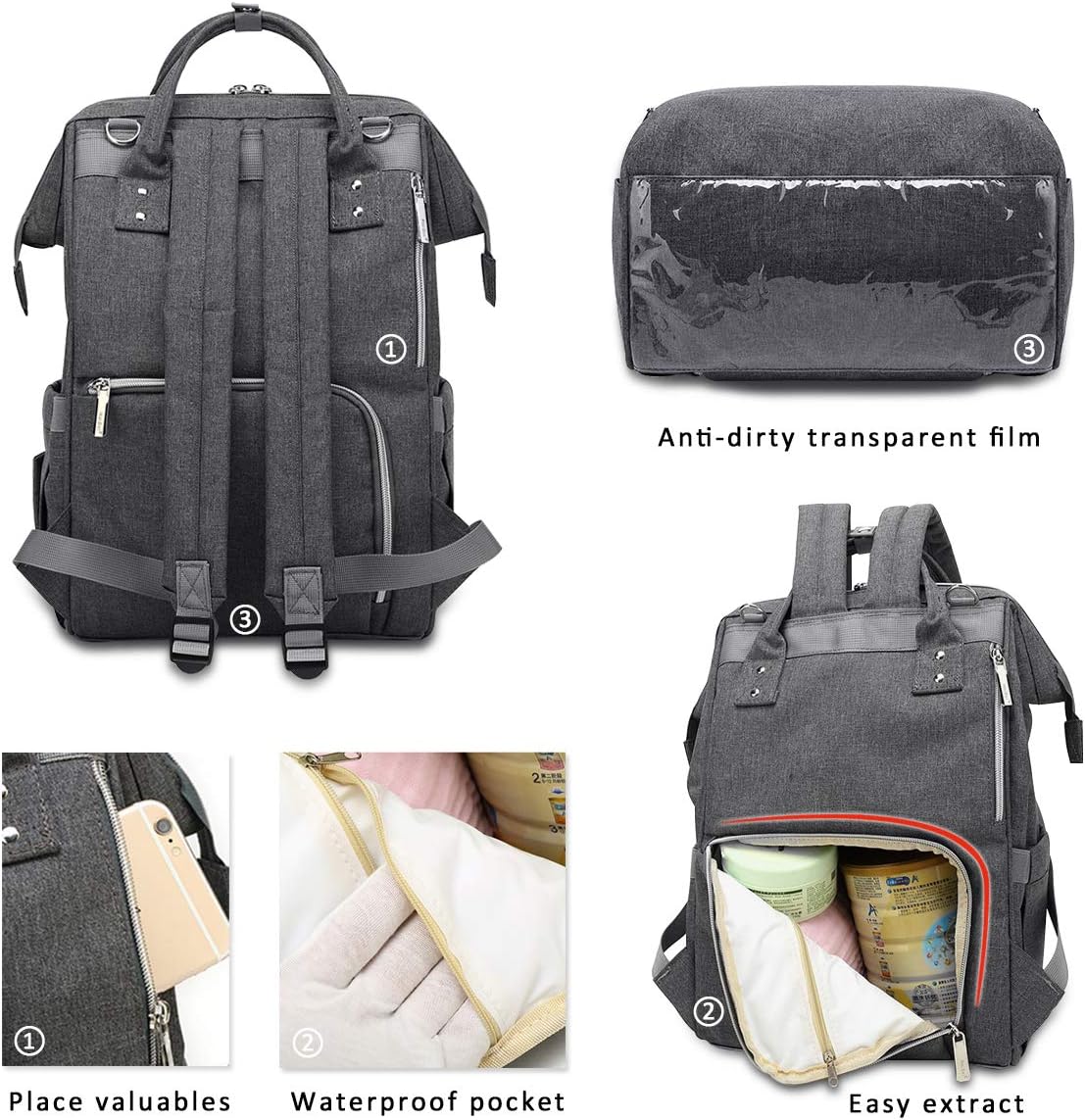 SONARIN Premium Vistoso Mochilas para Pañales,Multifunción,Impermeable,Gran  Capacidad Organizador de Mochila de Viaje,Diseñado para madres  posparto,Elegante y Durable,Ideal Regalo Camo Cambio de pañales Bebé  futakuchi-hakata.com