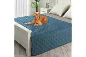 SPXTEX Dog Bed Cover Washable Pee Pads Dog Blankets for Puppy Large Dog Cat,Sofa Reversible Changing Pad Reusable 1 Piece（82"x82",Blue）