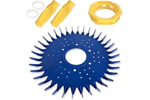 PORSCAN 4 Pieces Pool Cleaner Replacements Include W70329 Finned Seal Disc Skirt & W69698 Pool Cleaner Diaphragms & W70327 Foot Pad Compatible with Zodiac Baracuda G2 G3 G4, Replace W72855 W69721 W46666