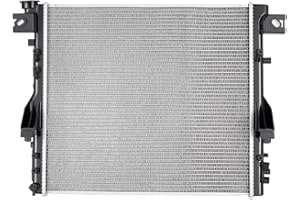 SPELAB CU2957 Radiator Replacement - Fits 2007 2008 2009 2010 2011 2012 2013 2014 2015 2016 2017 Compatible with Jeep Wrangler, 2018 Wrangler JK - 3.6L, 3.8L V6 - Compatible with 4WD, RWD