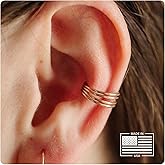 14k Gold Filled Ear Cuff | Adjustable Ear Cuff | Non Pierced Earring | 10mm | Handmade | Non-Tarnishing | Cartilage Piercing | Smooth Design