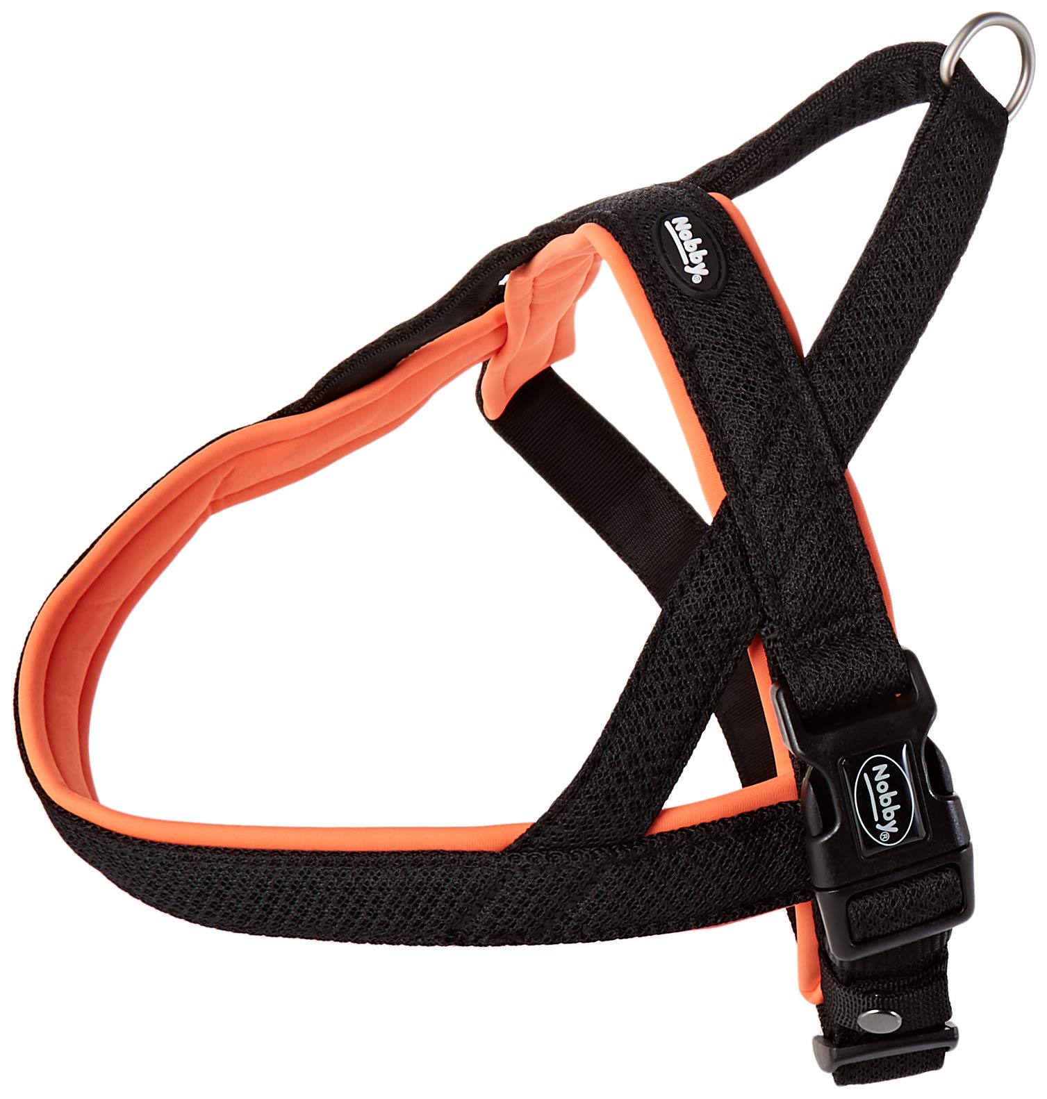 Nobby Preno Mesh Norwegian Harness, 50 - 64 cm+42 cm/25 - 35 mm, Neon Orange