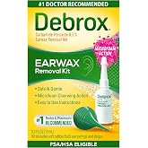 Debrox Ear Wax Removal Kit, Bulb Syringe &amp; 0.5 Fl Oz Removal Ear Drops | Bulb Syringe and Microfoam Ear Drops with Carbamide Peroxide, Safe and Gentle Ear Cleaning Kit, Earwax Remover for Adults