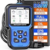 ANCEL BM500 OBD2 Scanner for BMW & MINI, Simplified Battery Registration, EPB, Oil, Throttle, PCM Resets, I/M Readiness, Full System Diagnostics for Engine, Transmission, ABS, SRS, DSC & More