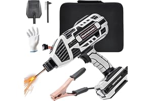 PIONEVOX Welding Machine, 110V Handheld Welder with IGBT Inverter 6 Variable Current Adjustment, ARC Portable Welder Gun with Welding Mask, Electric Welder Machine Kit with Gloves for 3/32"-1/8" Wire Rods