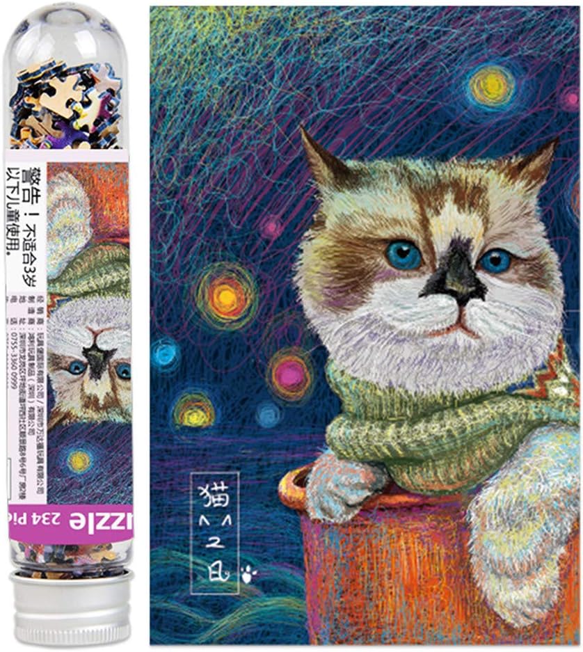 EKIMI Mini Jigsaw Puzzles for Adults & Kids 234 Piece - Art Painting - Decompression Fun Toy - Parent Child Cooperative Games