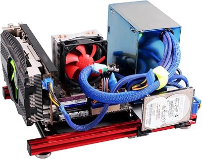 ASHATA Mini ITX Aluminum Alloy Open Frame PC Computer Case DIY Barebone