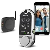 Lockly Vision Video Smart Lock with Video Camera/2-Way Audio Doorbell | Wi-Fi Deadbolt for Front Door, PIN Genie&reg; Keypad, Fingerprint, Motion Sensor, App Remote Control, No Monthly Fee, Auto Lock