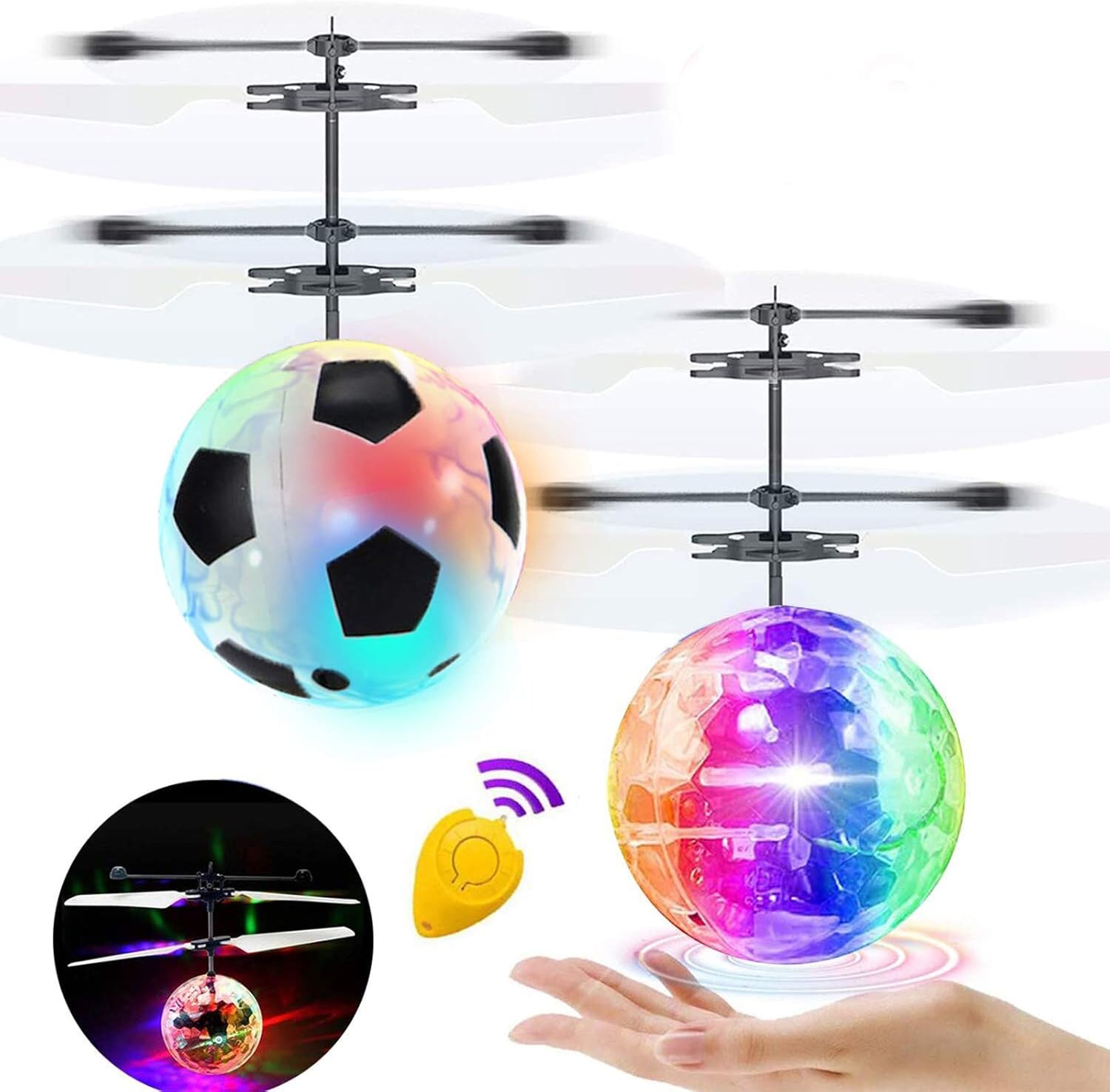 hand controlled flying ball