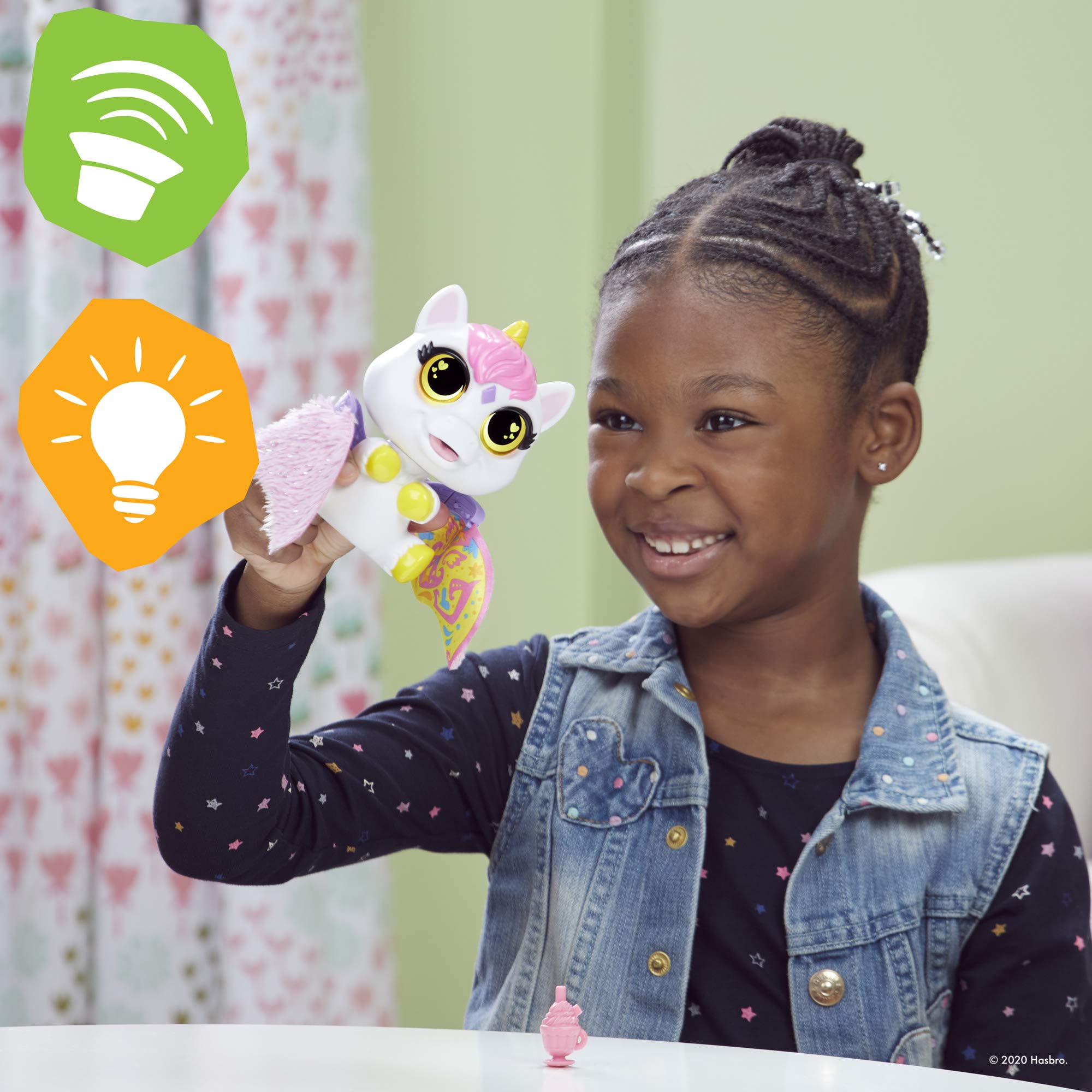 Furreal Airina The Unicorn Color-Cambio Interactive Feeding Toy, luces y sonidos, de 4 años en adelante Furreal Airina The Unicorn Color-Cambio Interactive Feeding Toy, luces y sonidos, de 4 años en adelante