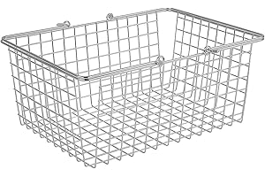 Spectrum Diversified Wire Storage Basket, Large, Chrome