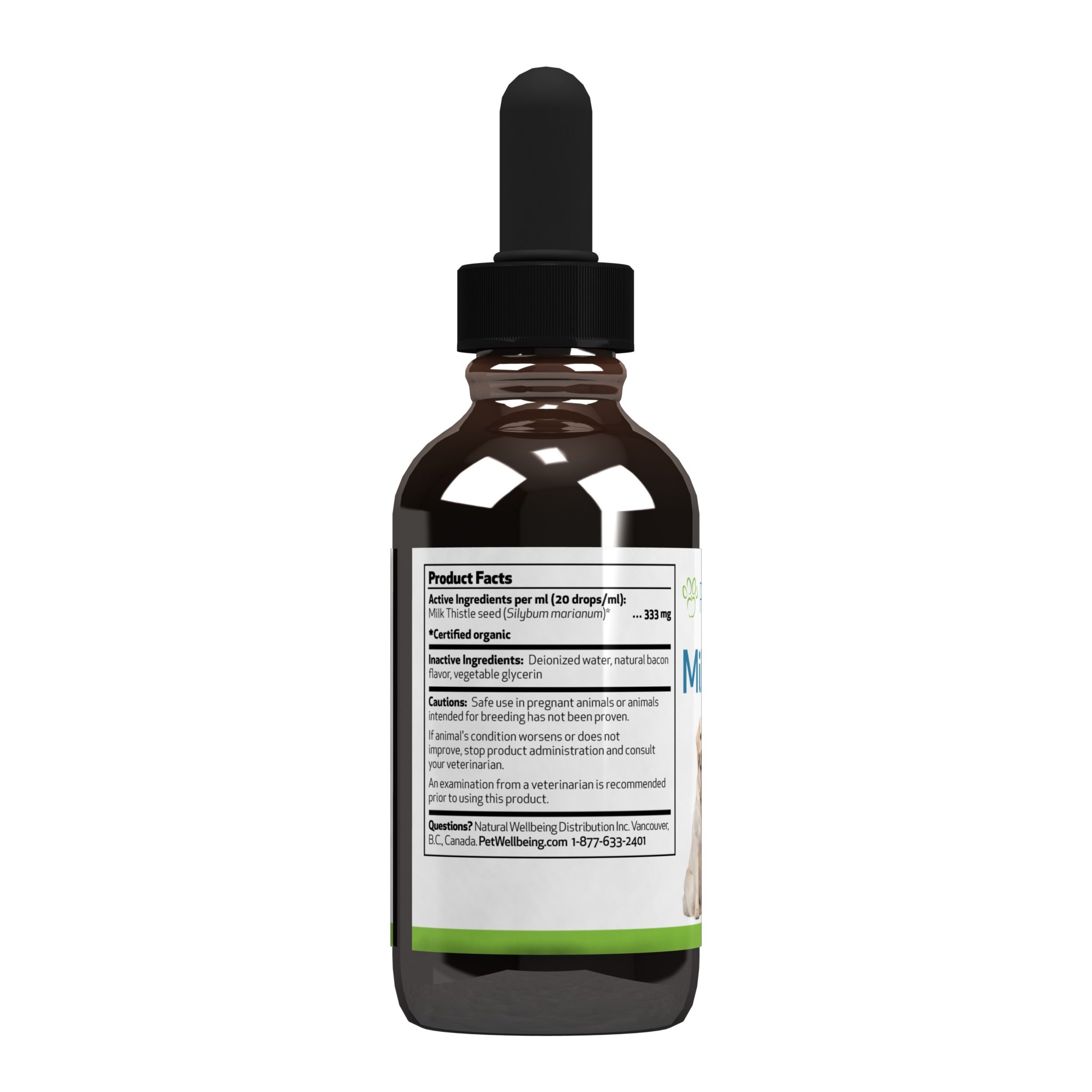 Pet Wellbeing Milk Thistle For Dogs Natural Glycerin Based Milk