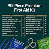 Astroplast 90 Piece First Aid Kit with Eyewash, Ice Packs & Blanket view 7